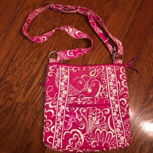 Vera Bradley Twirly Birds Pink Hipster